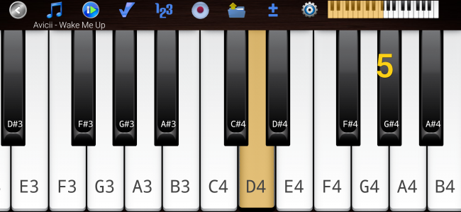 اسکرین شات برنامه Piano Melody - Play by Ear 1
