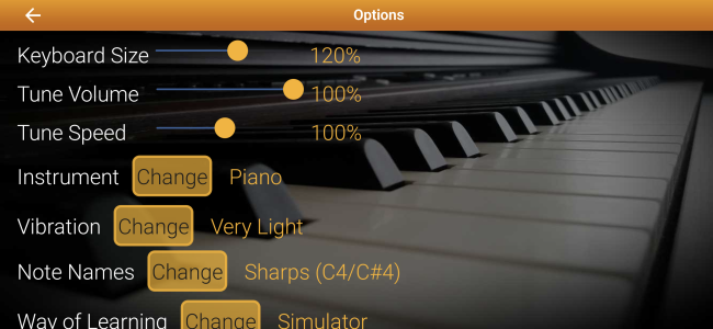 اسکرین شات 7 برنامه Piano Melody - Play by Ear