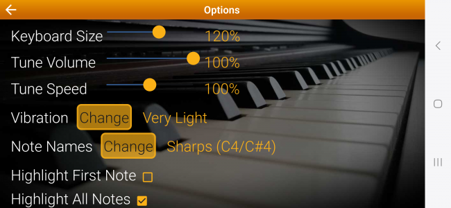 اسکرین شات 7 برنامه Piano Melody - Play by Ear
