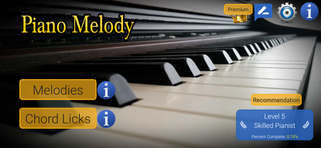 اسکرین شات برنامه Piano Melody - Play by Ear 2