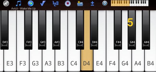 اسکرین شات 1 برنامه Piano Melody - Play by Ear