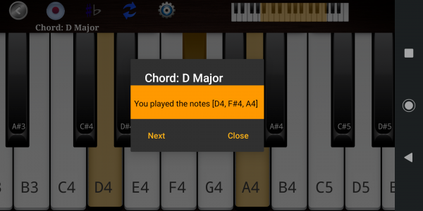 اسکرین شات برنامه Piano Scales & Chords 5