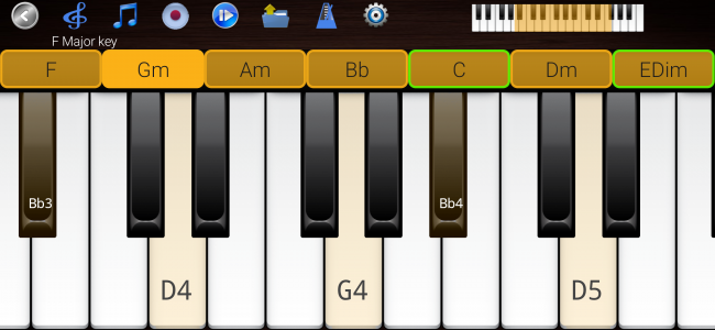 اسکرین شات برنامه Piano Scales & Chords 7