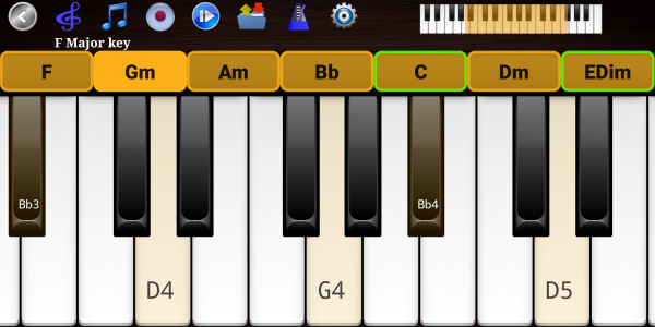 اسکرین شات برنامه Piano Scales & Chords 7