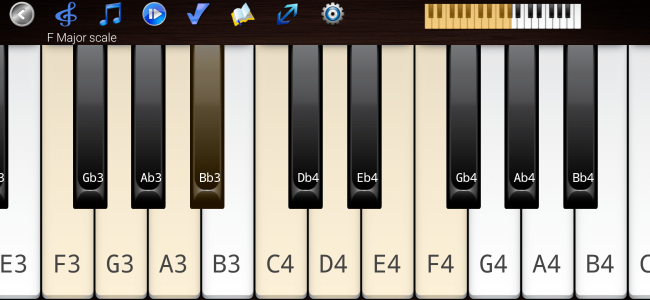 اسکرین شات 2 برنامه Piano Scales & Chords