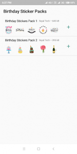 اسکرین شات برنامه Birthday Stickers for WhatsApp - WAStickerApps 2