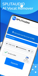 اسکرین شات 1 برنامه Splitaudio - Vocal Remover