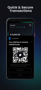 اسکرین شات برنامه Venom Blockchain Wallet 3