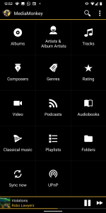 اسکرین شات برنامه MediaMonkey 1