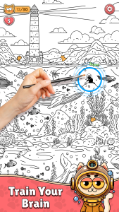 اسکرین شات 3 بازی Find The Cat - Spot It!