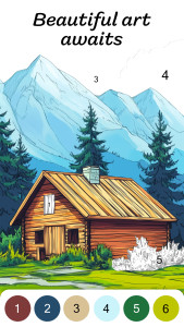 اسکرین شات 2 برنامه Color by Number for Adults