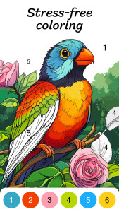 اسکرین شات 3 برنامه Color by Number for Adults