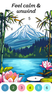 اسکرین شات 6 برنامه Color by Number for Adults