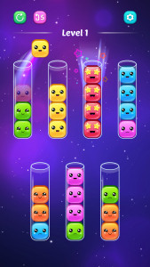 اسکرین شات بازی Sort Jellies - Color Puzzle 1