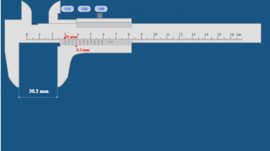 اسکرین شات برنامه Vernier Caliper 4