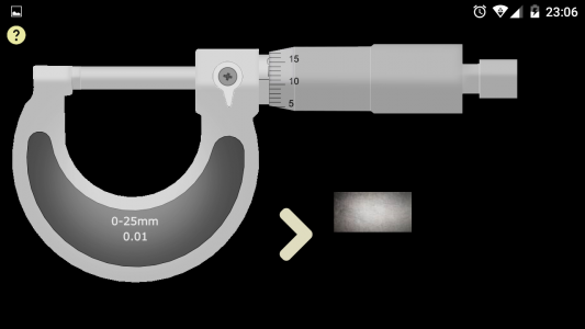 اسکرین شات برنامه Vernier Caliper 2