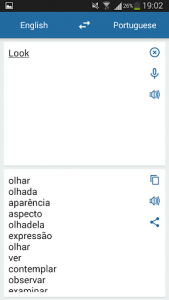 اسکرین شات برنامه Portuguese English Translator 1