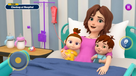 اسکرین شات بازی Twins Mother Simulator Game 3D 1