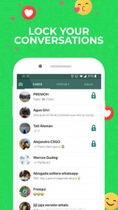 اسکرین شات برنامه Chat Locker for WhatsApp 1