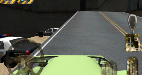 اسکرین شات بازی Parking 3D - Army parking war 2