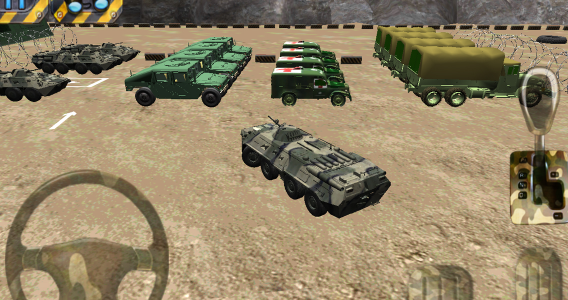 اسکرین شات بازی Parking 3D - Army parking war 3