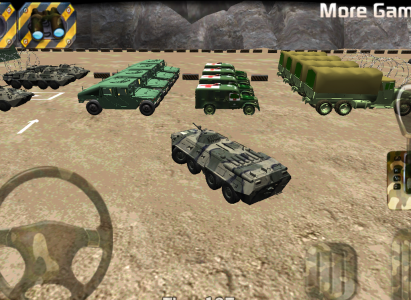اسکرین شات بازی Parking 3D - Army parking war 6