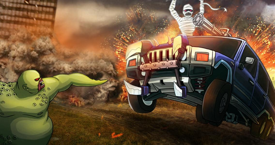 اسکرین شات بازی Monster Car Hill Racer 1