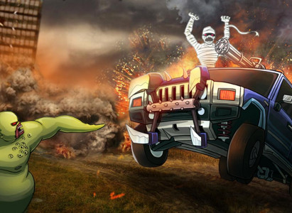 اسکرین شات بازی Monster Car Hill Racer 6