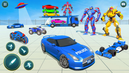 اسکرین شات بازی Robot Battle: Police Car Games 5