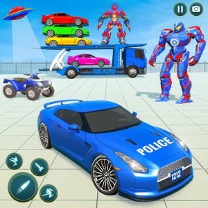 اسکرین شات بازی Robot Battle: Police Car Games 1