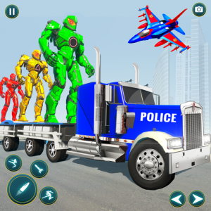اسکرین شات بازی Robot Battle: Police Car Games 2
