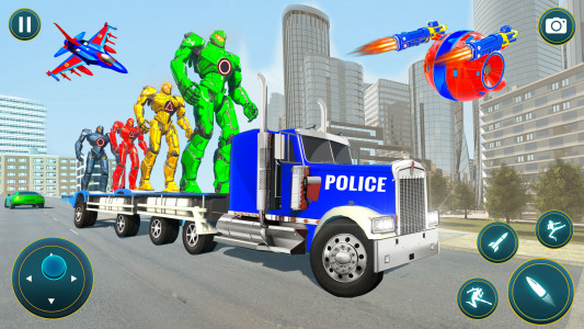 اسکرین شات بازی Robot Battle: Police Car Games 4