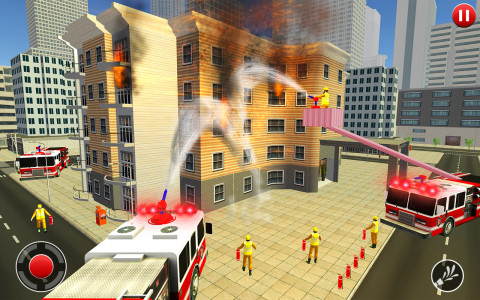 اسکرین شات بازی Fire Truck Driving Simulator 2