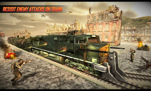 اسکرین شات بازی Army Train Shooter: Train Game 3