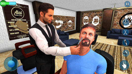 اسکرین شات بازی Barber Shop- Hair Tattoo Games 1