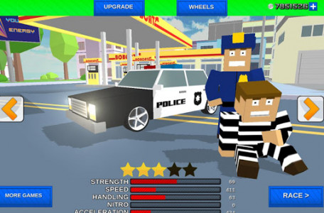 اسکرین شات بازی Blocky Cop Craft Running Thief 2
