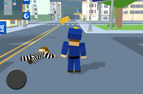 اسکرین شات بازی Blocky Cop Craft Running Thief 5