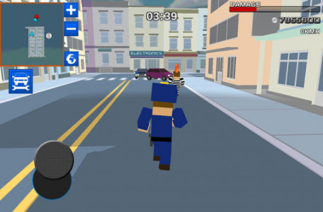 اسکرین شات بازی Blocky Cop Craft Running Thief 4