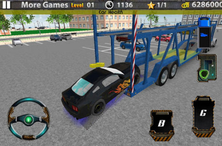 اسکرین شات بازی 3D Car transport trailer truck 6