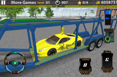 اسکرین شات بازی 3D Car transport trailer truck 2