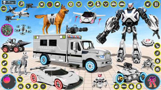 اسکرین شات بازی Ambulance Robot Transform Game 1