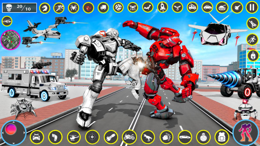 اسکرین شات بازی Ambulance Robot Transform Game 1