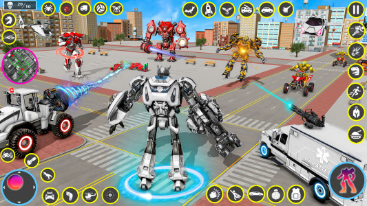 اسکرین شات بازی Ambulance Robot Transform Game 3
