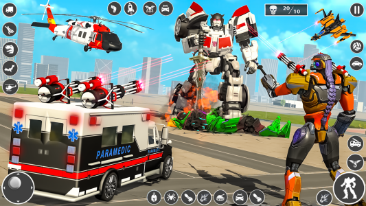 اسکرین شات بازی Ambulance Robot Transform Game 4