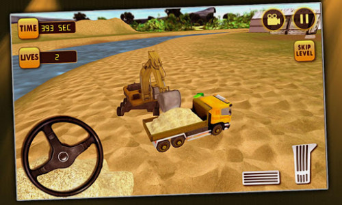 اسکرین شات بازی Excavator Simulator River Sand 3