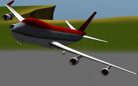اسکرین شات بازی 3D Airplane flight simulator 2 4