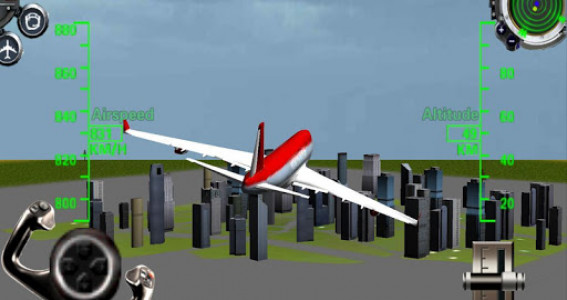 اسکرین شات بازی 3D Airplane flight simulator 2 5
