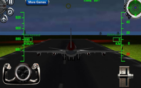 اسکرین شات بازی 3D Airplane flight simulator 2 3