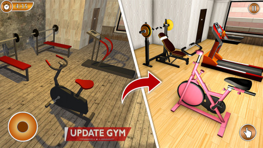 اسکرین شات بازی Idle Fitness Gym Workout Games 2