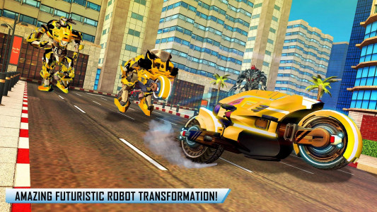 اسکرین شات بازی Flying Pigeon Robot Bike Games 5